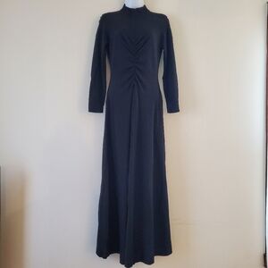 VTG Long Sleeve Black Dress